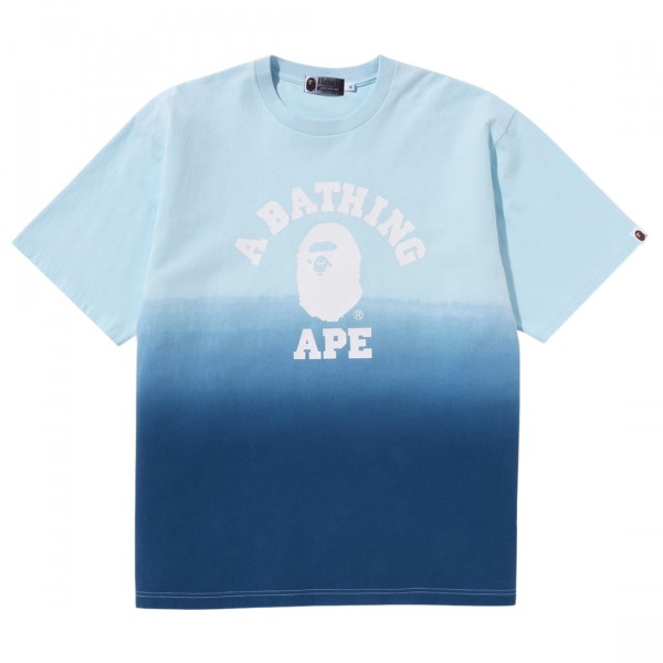 A Bathing Ape Men College Gradation Relaxed Fit Tee blue