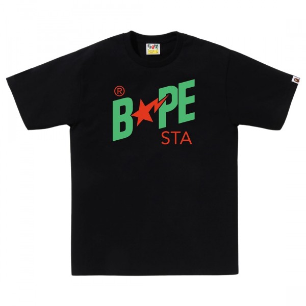 A Bathing Ape Men Colors Bape Sta Logo Tee black