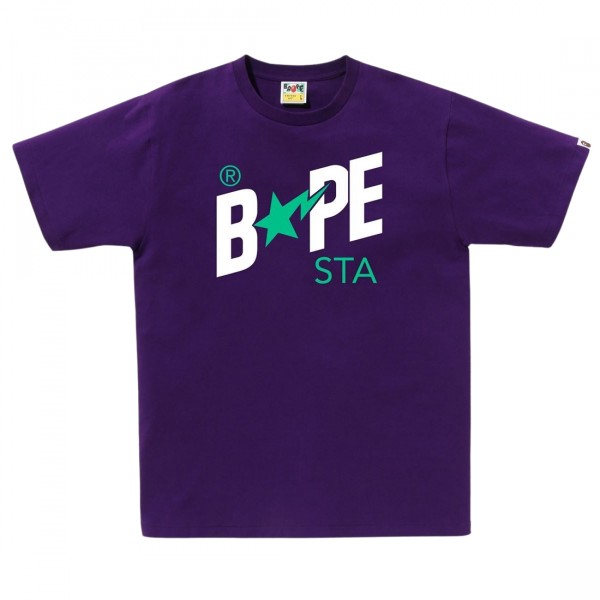 A BATHING APE BAPE STA PURPLE 紫　ポロシャツ　M A BATHING APE - A BATHING APE アベイシングエイプ ポロシャツ