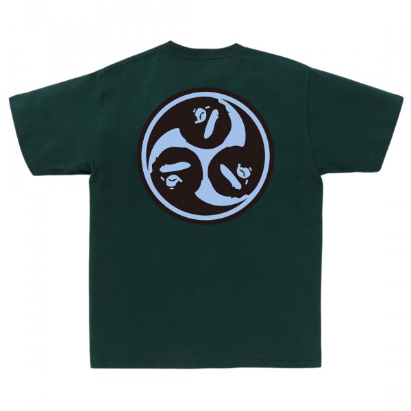 A Bathing Ape Men Japan Culture Mitsudomoe Tee green