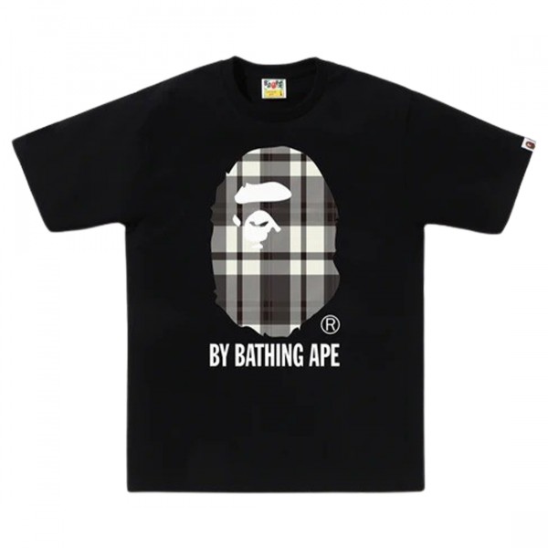 A Bathing Ape Men Bape Check By Bathing Ape Tee black