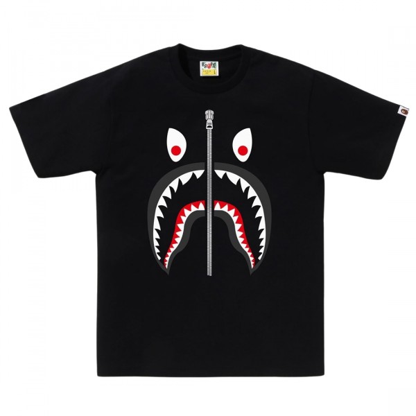 A Bathing Ape Men Mad Shark Tee black