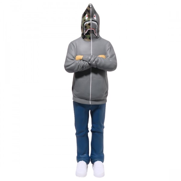A Bathing Ape Shark Figure gray