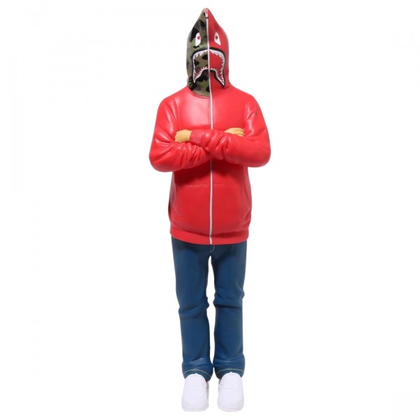 A Bathing Ape Shark Figure red
