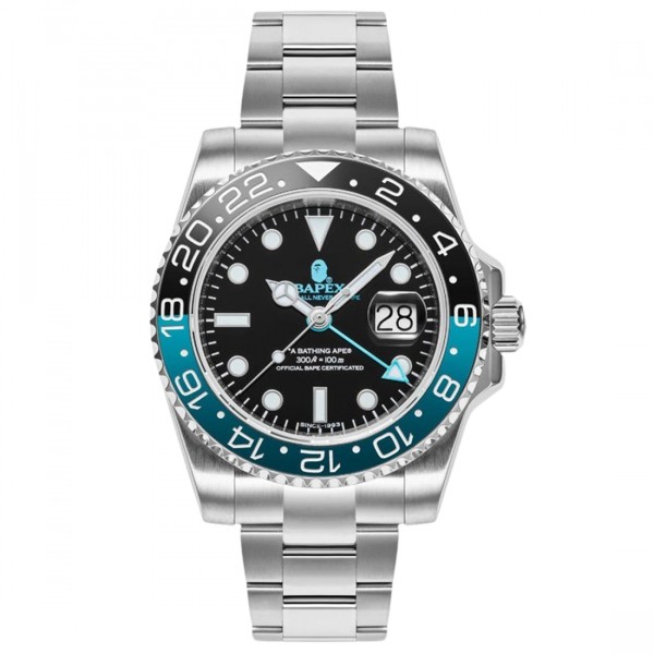 A BATHING APE - ☆BAPEX☆GMT☆TYPEⅡ☆blue☆自動巻☆の通販 by