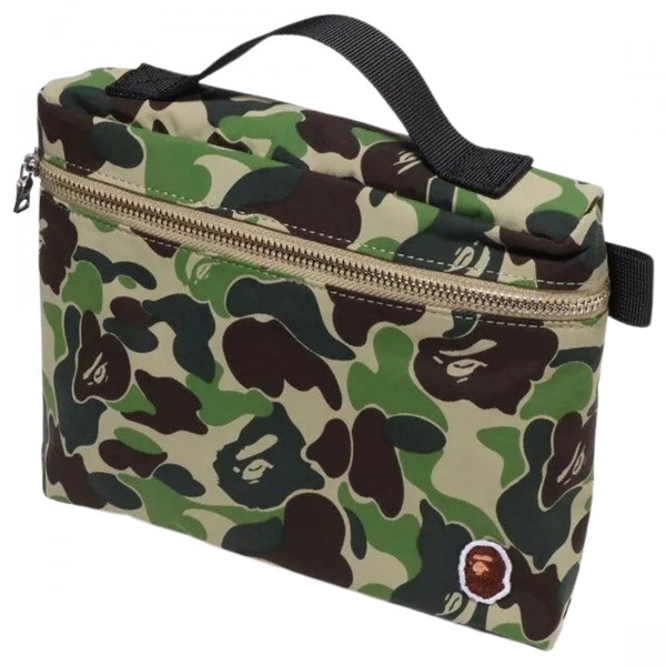 A Bathing Ape ABC Camo Music Pouch green