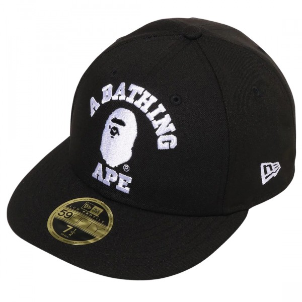 A Bathing Ape College New Era 59fiity Low Profile Cap black