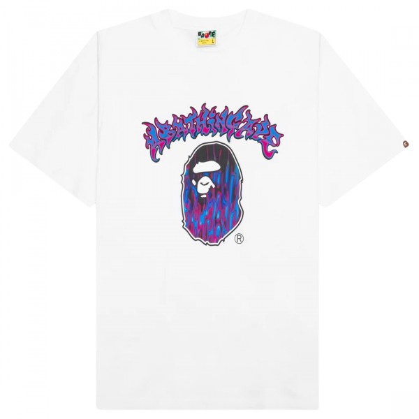 A BATHING APE® Abc Camo Side Shark Tee | Black | FARFETCH
