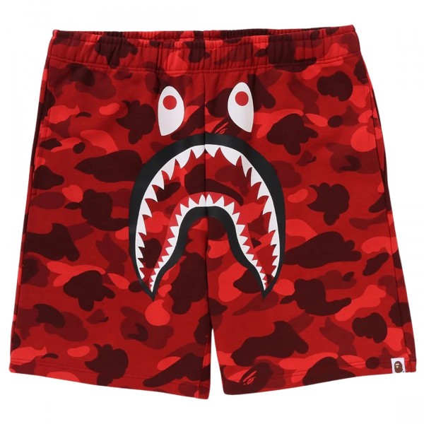 A Bathing Ape Men Color Camo Sweat Shorts green