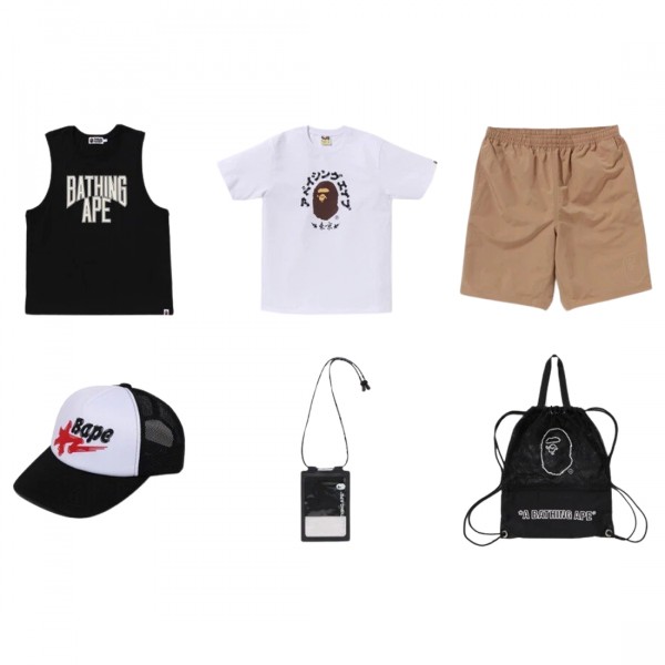 バッグ A BATHING APE A Bathing Ape Summer Bag black