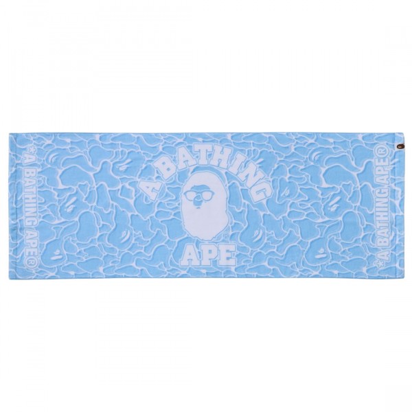 A Bathing Ape ABC Sea Surface Camo Beach Towel blue