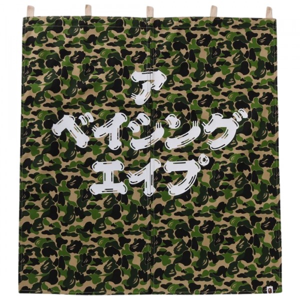 A Bathing Ape ABC Camo Noren Curtain green