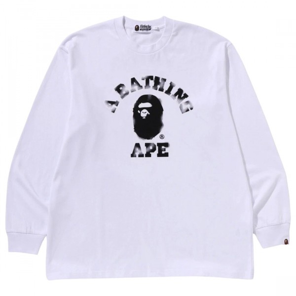 A BATHING APE BAPE エイプ ロンT ビッグロゴ L ホワイト ap1l30111305wht.jpg