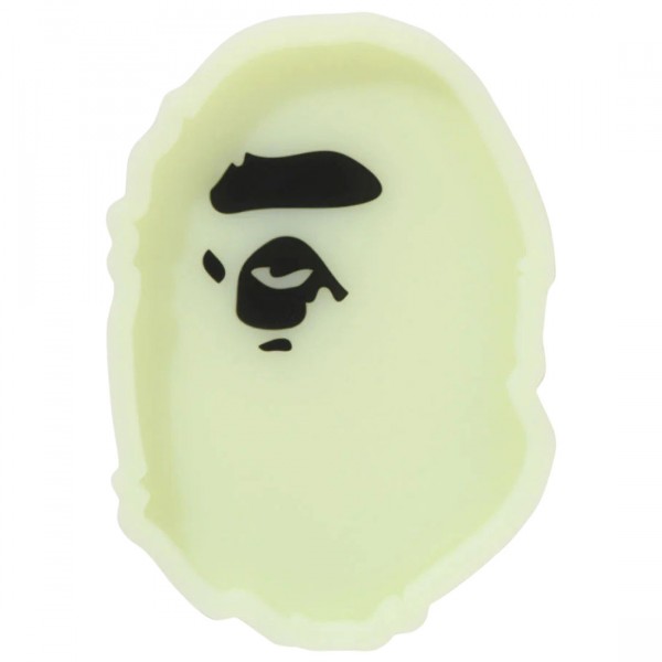 A Bathing Ape Ape Head Glow In The Dark Tray green