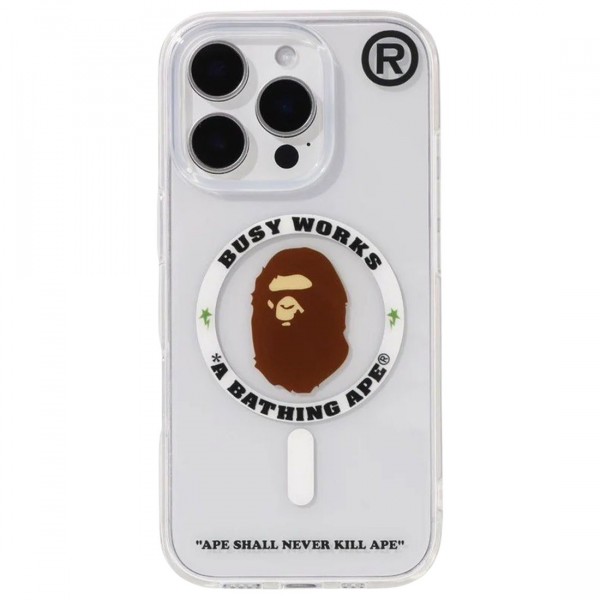 A BATHING APE iPhone 16 Pro ケース A Bathing Ape Bape iPhone 16 Pro Clear Case clear