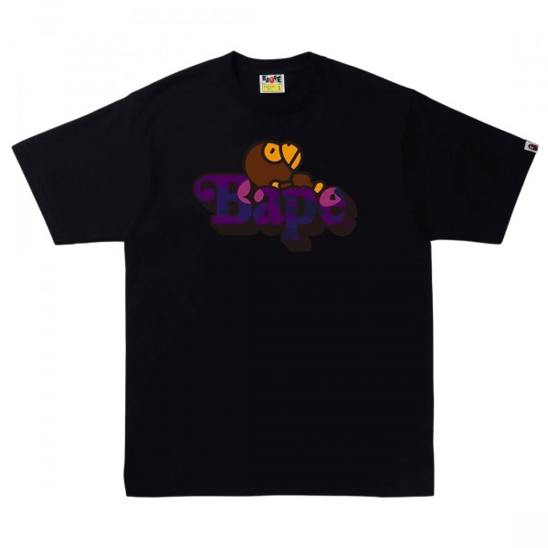 BAPE® X A.P.C. MILO TEE COLOR: BLACK BAPE X BLACK EYE PATCH 】COLLEGE TEE | bape.com