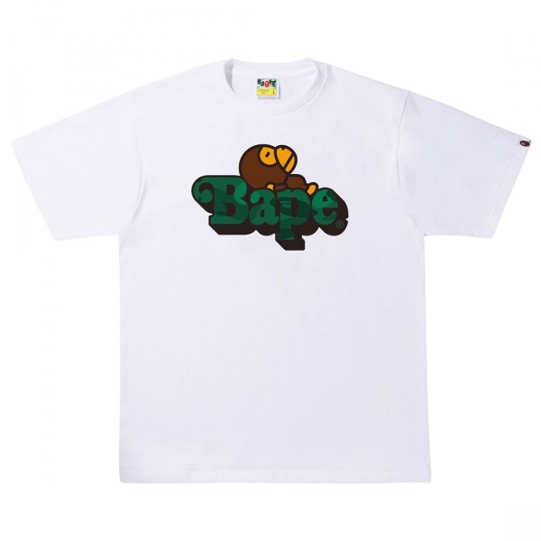 【A BATHING APE】MAP CAMO COLLEGE MILO TEE/ホワイト MAP CAMO COLLEGE MILO TEE | bape.com