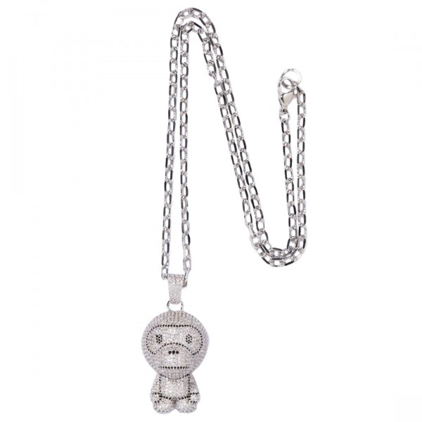 APE BABY MILO CRYSTAL STONE ネックレス　ゴールド BAPE Milo Crystal Stone Necklace (FW22) Gold - FW22 - US