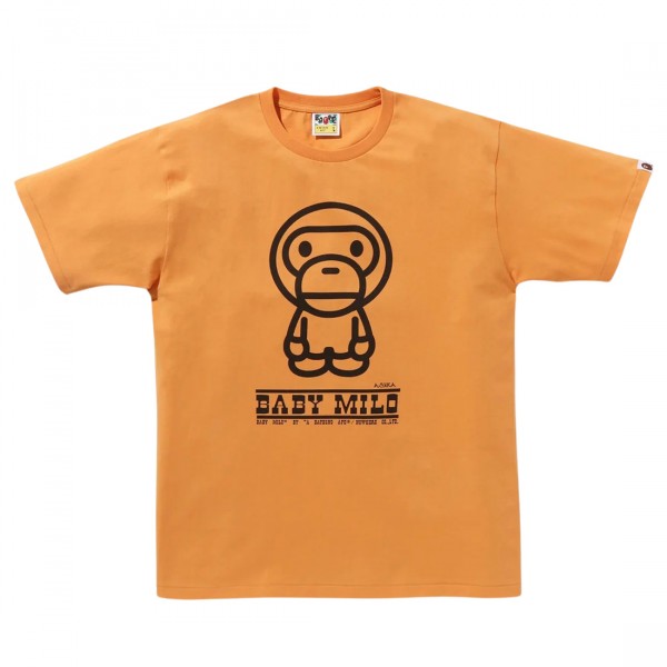 A Bathing Ape Men Classic Baby Milo Tee orange
