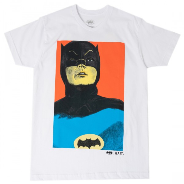 BAIT x Batman Men Adam West Portrait Tee white