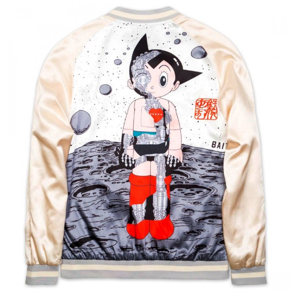 BAIT x Astro Boy Men Moon Souvenir Jacket gold white