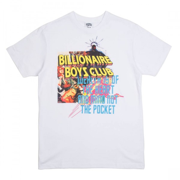 Tシャツ・カットソー BILLIONAIRE BOYS CLUB Men T Shirts B25252 WHITE Billionaire Boys Club Camo Arch Logo T-Shirt in White | SVD USA
