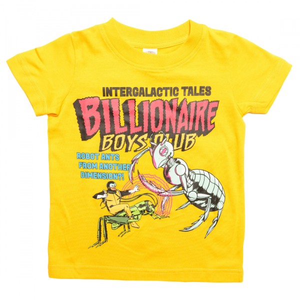 Billionaire Boys Club Little Kids Fly Trap Tee yellow citrus