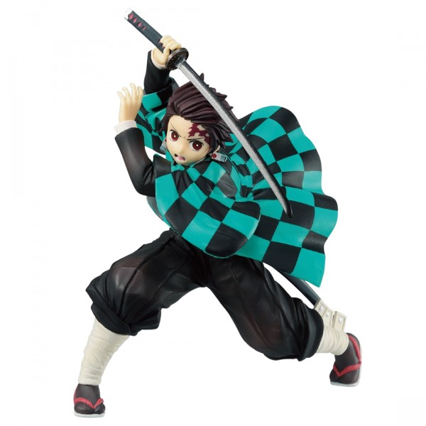 Bandai Ichibansho Demon Slayer Kimetsu no Yaiba Tanjiro Kamado Reprint Ver.  Proceed With Unbreakable Heart And Sword Figure (green)