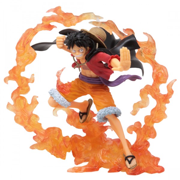 Bandai Ichibansho One Piece Monkey D. Luffy Duel Memories Figure orange