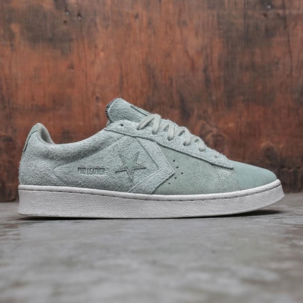 Converse Men Pro Leather Ox green lily pad pale putty black