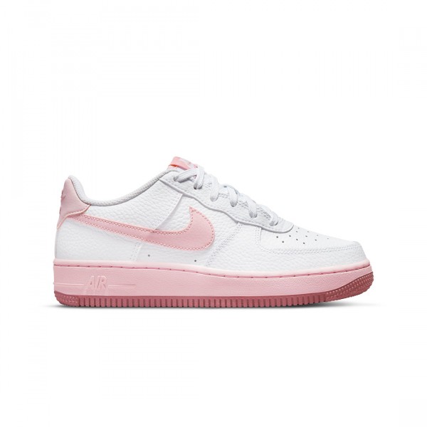 nike big kids air force 1 white pink foam elemental pink