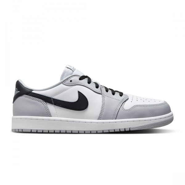 low grey and white jordans