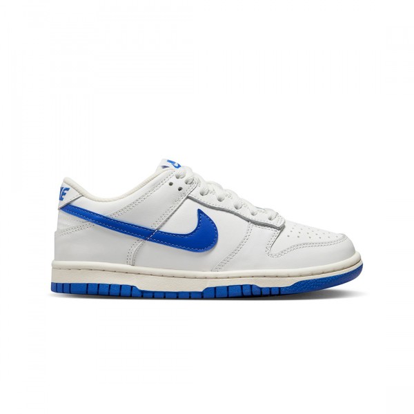 nike big kids dunk low summit white hyper royal
