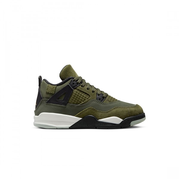 jordan little kids jordan 4 retro se craft ps medium olive pale vanilla  cargo khaki