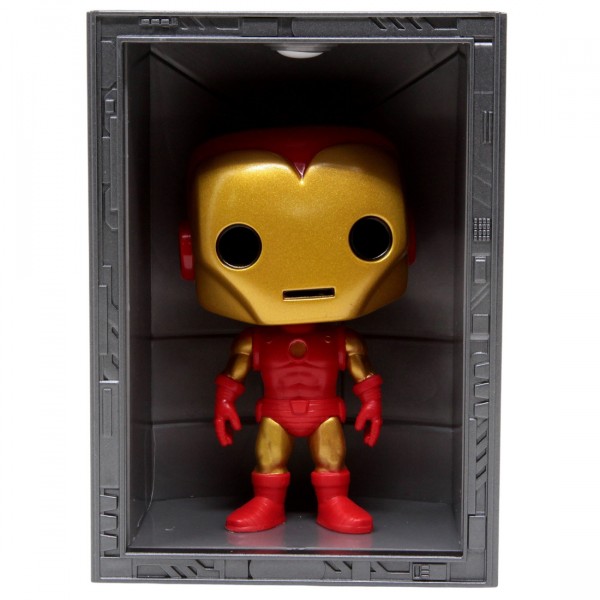 Funko POP Deluxe Marvel - Hall Of Armor Iron Man Model 4 PX Previews  Exclusive red gold