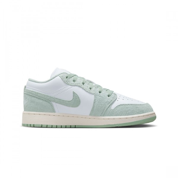 Air Jordan Grade School Retro 1 Low Se Gs 'White Seafoam' Sneakers