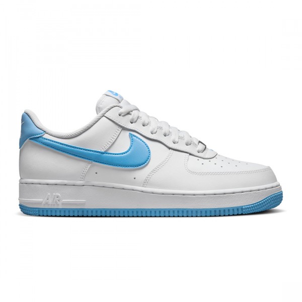 nike men air force 1 '07 white aquarius blue white