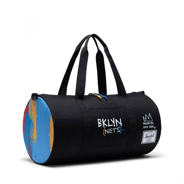 Herschel Supply Co x NBA Brooklyn Nets Sutton Mid 600 Duffel Bag black