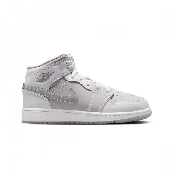 jordan big kids air jordan mid se bg summit white metallic