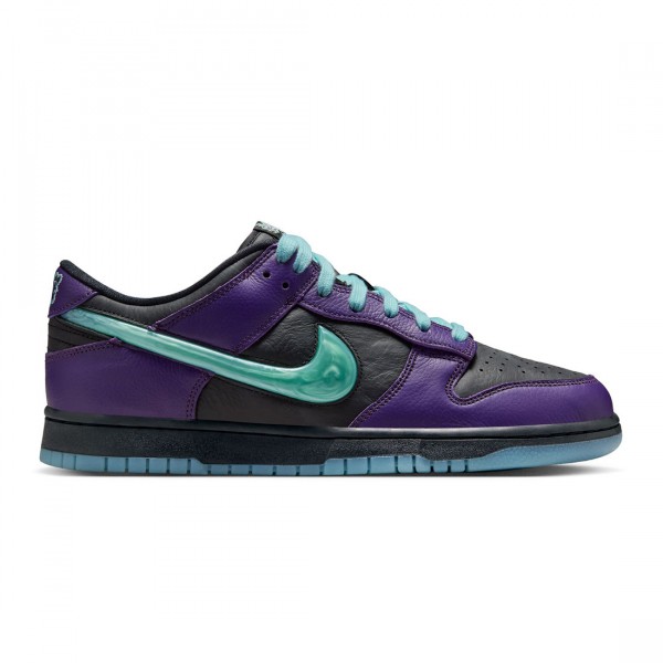 nike men dunk low retro ltd hwn black artisan teal grand purple