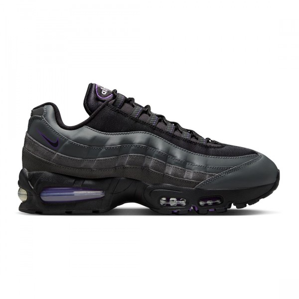 nike men air max 95 big bubble iron grey black wild grape white
