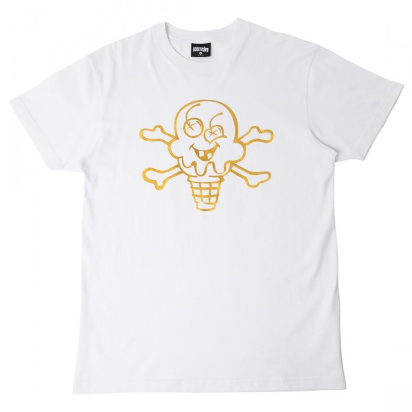 Tシャツ・カットソー LMC SOFT ICE CREAM TEE white 0LM45STS702WHT Ice Cream Cone' Unisex T-Shirt - 100% Cotton, Black, S