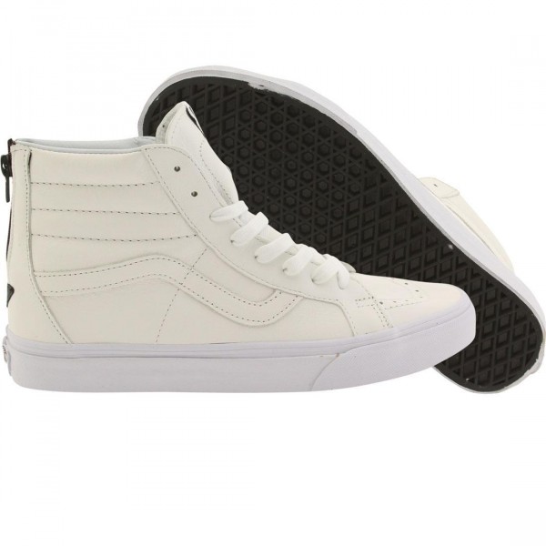 Sk8 hi white leather cheap