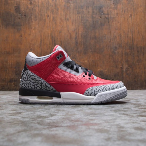 jordan big kids air jordan 3 retro se fire red fire red cement