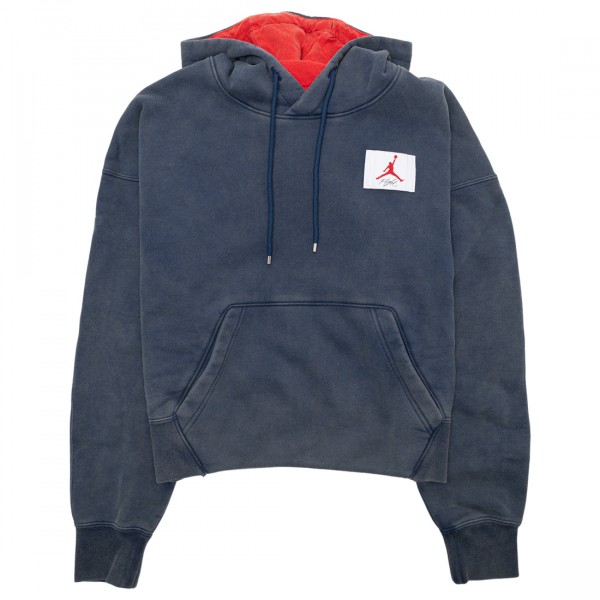 jordan women jordan flight hoody midnight navy university red
