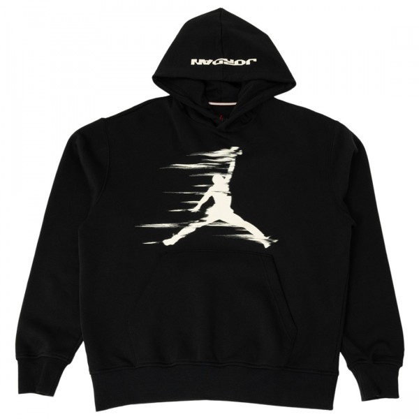 jordan men jordan mvp fleece pullover hoodie black iron grey