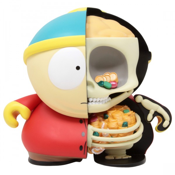 kidrobot south park treasure cartman 8 inch anatomy art figure red