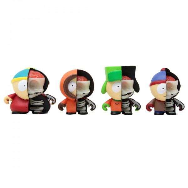 Kidrobot South Park Anatomy Boys 2 Inch Vinyl 4 Pack Figures