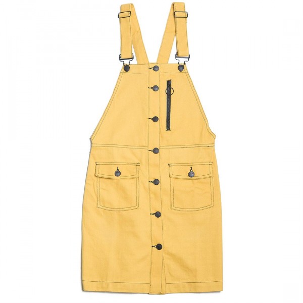 Lazy oaf yellow pinafore dress outlet
