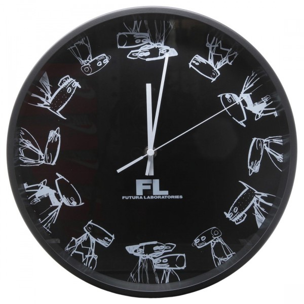 Futura Laboratories Wall Clock black